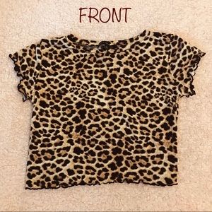 L.A. Hearts Leopard Print Crop Top
